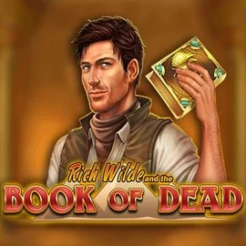 Book of Dead slot logo by Play'n GO at Seven Casino