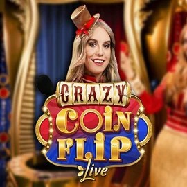 Crazy Coin Flip logo by Evolution at Seven CasinoCrazy Coin Flip