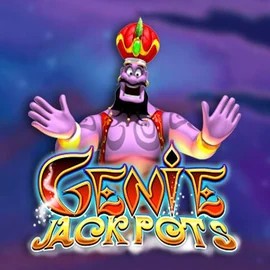 Genie Jackpots online game logo by Blueprint Gaming on sevens.dk