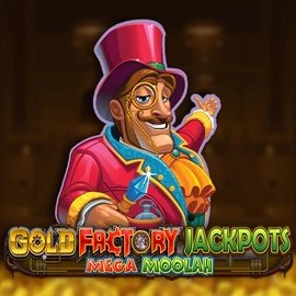 Enjoy Gold Factory Jackpots Mega Moolah by Aurum Signature Studios – logo hosted on sevens.dk