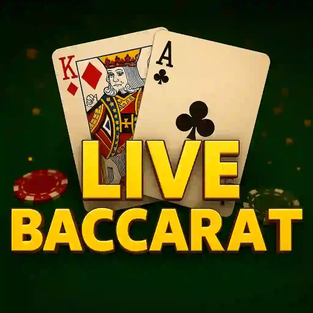 Live Baccarat logo – Live Casino by Evolution at Seven Casino