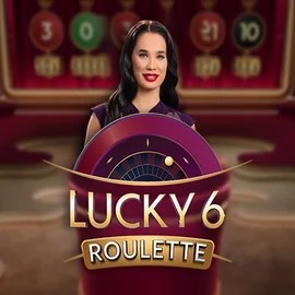 Official Live Casino logo: Lucky 6 Roulette by Pragmatic Play at Seven Casino