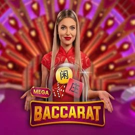 Live Casino logo of Mega Baccarat from Pragmatic Play at Seven Casino